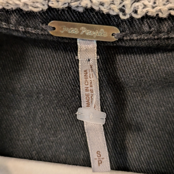 Free People Mixed Media Denim Jacket - Picture 9 of 12